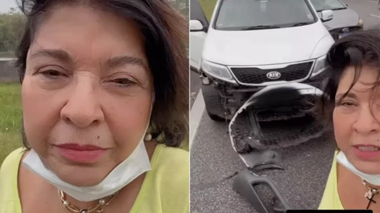 Roberta Miranda sofre acidente de carro: ‘O susto foi grande’