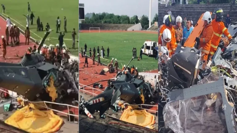 Vídeo: Colisão de helicópteros em pleno ar deixa 10 mortos na Malásia