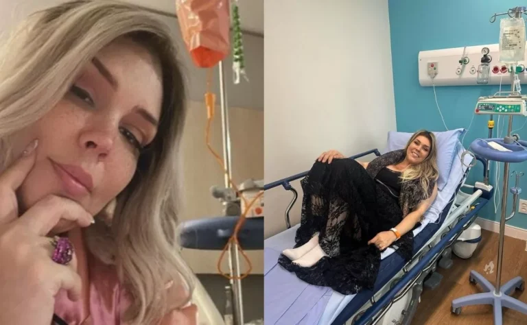 Simony surge em cama de hospital e faz breve reflexão: ‘Um dia de cada vez’