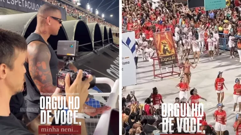 Leo Santana tieta Lore Improta na Sapucaí: “Sou muito fã”