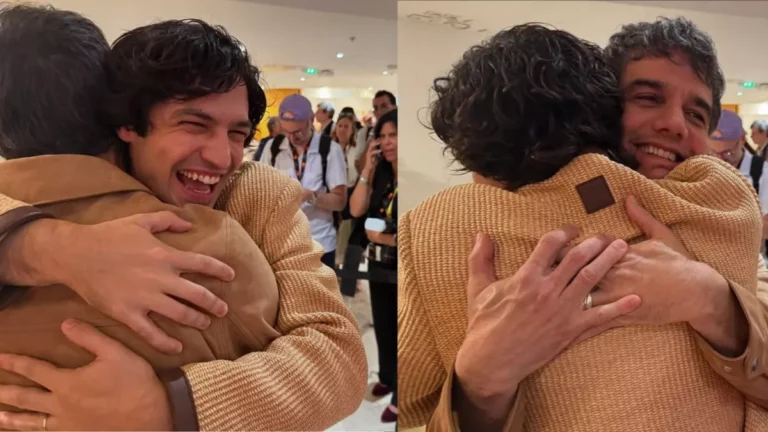 Wagner Moura e Gabriel Leone dão abraço carinhoso em Cannes; veja