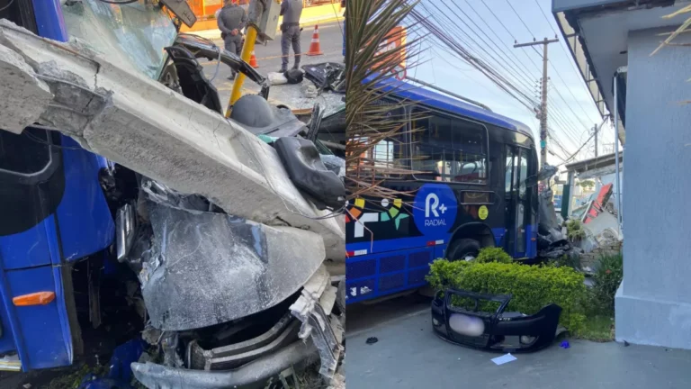 Acidente entre ônibus e carro deixa dois mortos e seis feridos em SP