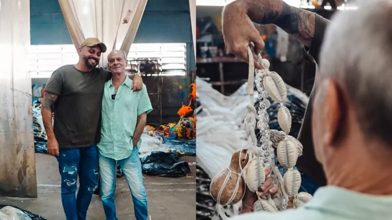 Enredo de 2026, Ney Matogrosso visita barracão da Imperatriz Leopoldinense