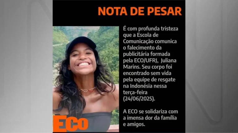 UFRJ lamenta morte de Juliana Marins na Indonésia