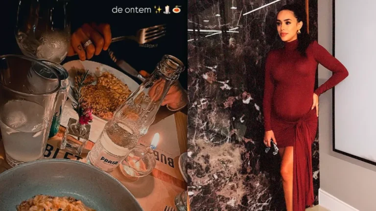 À espera de sua segunda filha, Bruna Biancardi e Neymar curtem jantar romântico à luz de velas