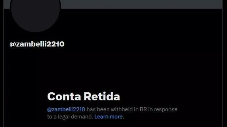 Perfis associados a Zambelli ficam fora do ar após decisão de Moraes