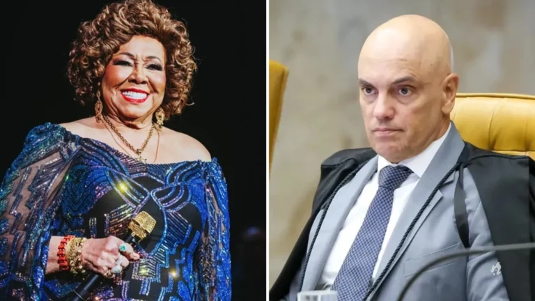 Alcione rompe o silêncio e fala sobre crush no ministro Alexandre de Moraes