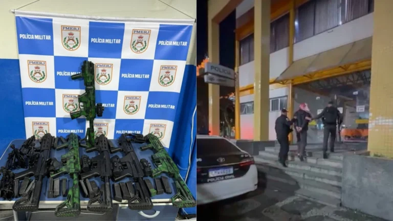 Homem é preso com arsenal na rodoviária do RJ; armas iriam para Fortaleza