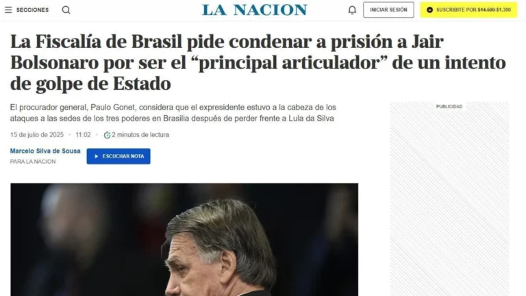 Pedido de condenação de Jair Bolsonaro repercute na imprensa internacional