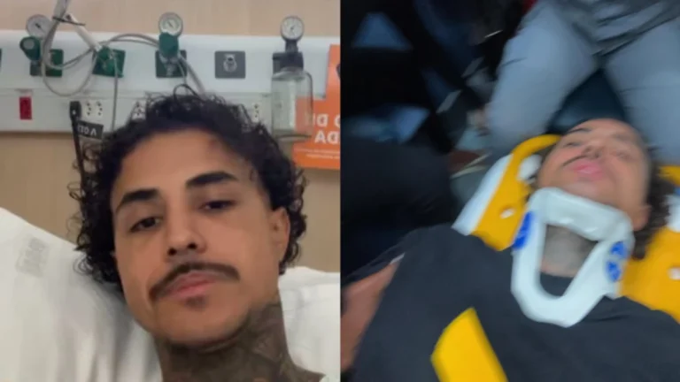 MC Livinho sofre acidente de moto, perfura pulmão e é internado na UTI