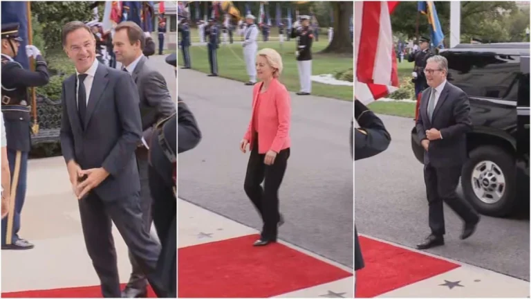 Líderes europeus chegam à Casa Branca para reunião com Trump e Zelensky