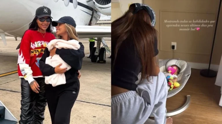 Brunna Gonçalves mostra momento de Ludmilla com a filha Zuri