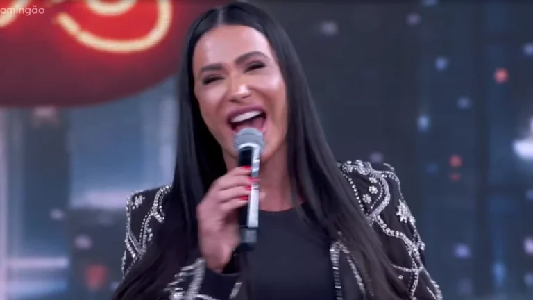 Ed Gama cita Belo em brincadeira com Gracyanne no “Domingão”