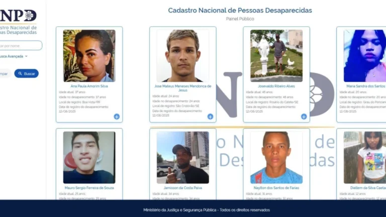 Ministério da Justiça lança portal que unifica dados de desaparecidos