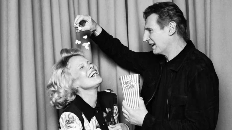 Filho de Liam Neeson demonstra apoio a namoro do ator com Pamela Anderson