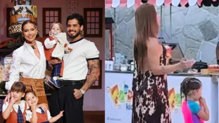 Virginia tem reação inusitada ao tocar música de Zé Felipe em festa dos filhos