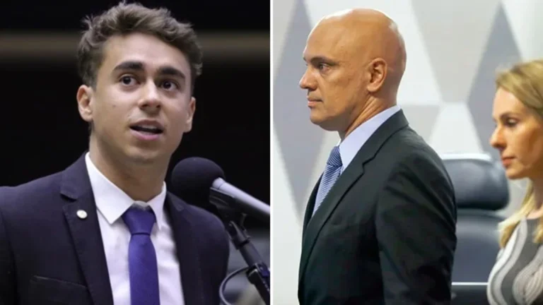 Nikolas Ferreira não fica calado e fala sobre sanção contra esposa de Moraes