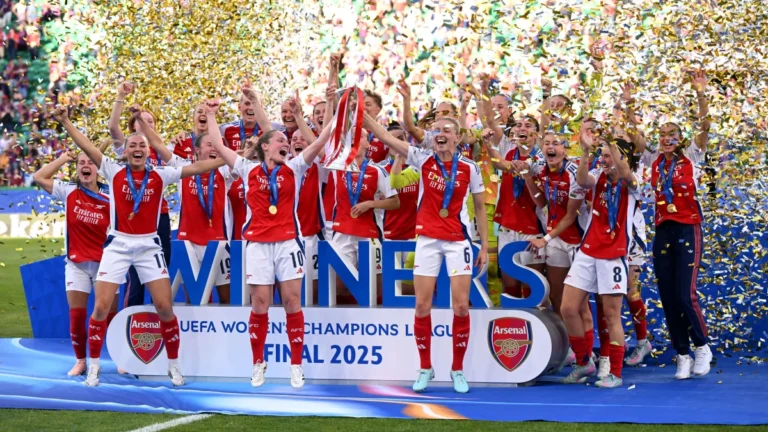 Bola de Ouro 2025: Arsenal é eleito melhor clube feminino do ano