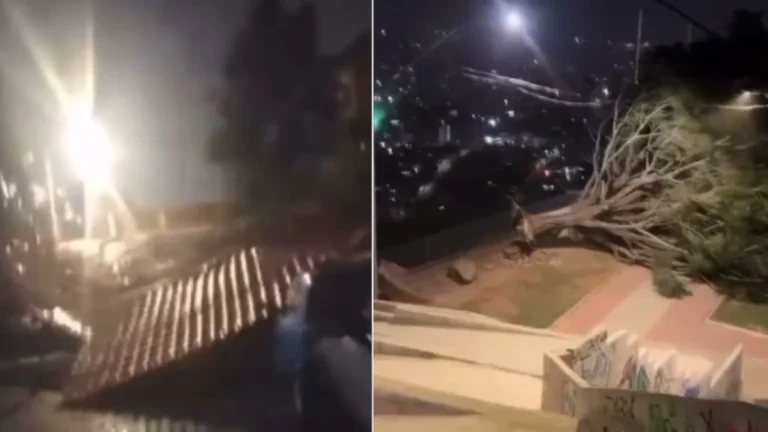 Chegada da primavera é marcada por temporal em Minas Gerais