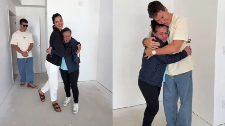 Rodrigo Faro presenteia funcionária com apartamento: “Parte da família”