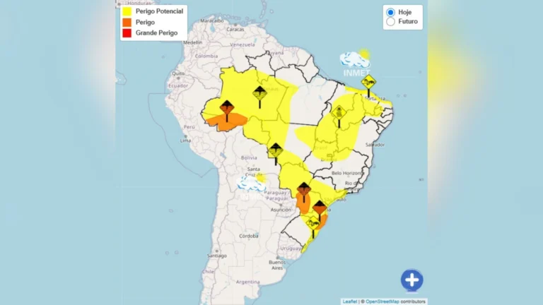 Tempestade, vendaval e tempo seco: veja alertas para todo o Brasil