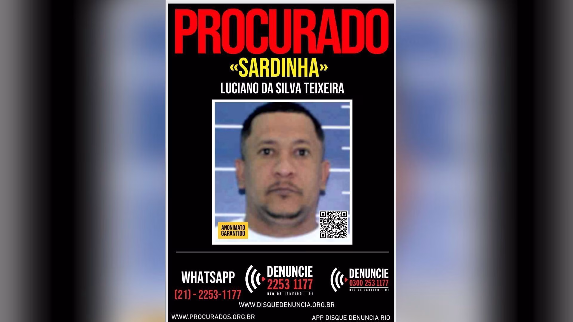Quem é “Sardinha”, traficante procurado pelo Bope em operação emergencial