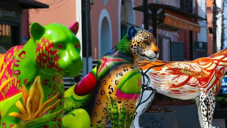 Onças-pintadas ocupam Belém e chamam atenção para a preservação