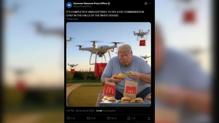 Governador da Califórnia ironiza Trump após fala sobre “generais gordos”