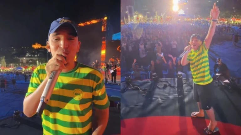 João Gomes junta multidão em passagem de som antes de gravar DVD no Rio