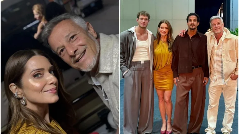 Marcello Novaes se declara após encontro com Letícia Spiller e filhos