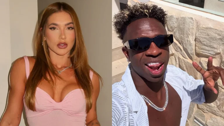 Web reage a prints de Vini Jr. com outra mulher durante affair com Virginia