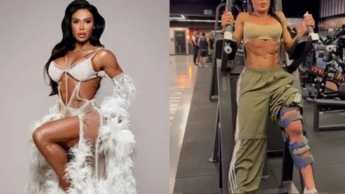 Gracyanne Barbosa responde a comentários sobre cicatriz na perna: 