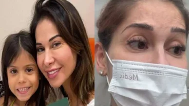 Maíra Cardi se desespera com estado da filha: Gritava e chorava, sem conseguir respirar