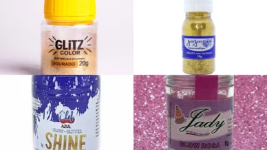 Quatro marcas de glitter com material plástico são suspensas pela Anvisa