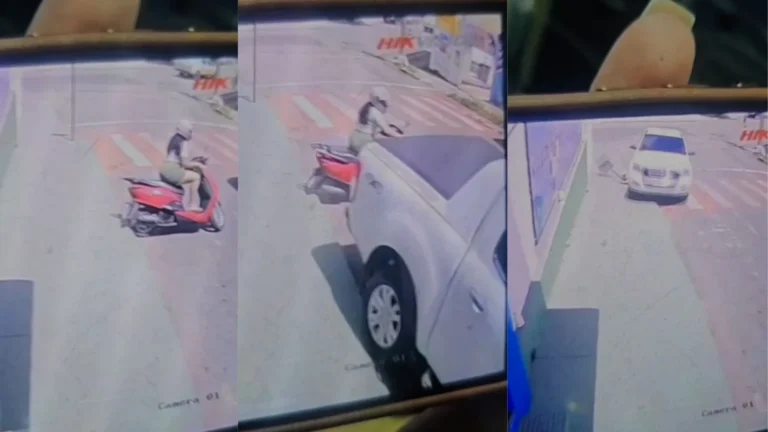 Vídeo: Mulher morre atropelada por caminhonete desgovernada em MG