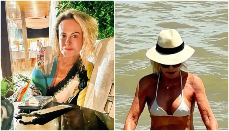 Ana Maria Braga se diverte de biquíni em viagem com marido; veja fotos