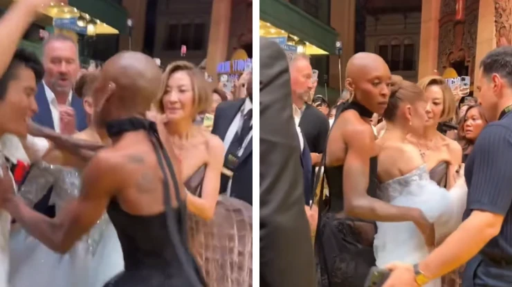 Cynthia Erivo empurra fã que “ataca” Ariana Grande; veja