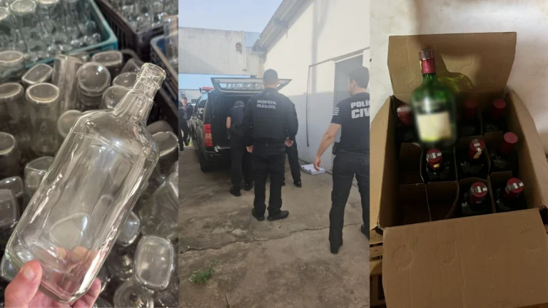 Operação mira grupo interestadual suspeito por falsificação de bebidas