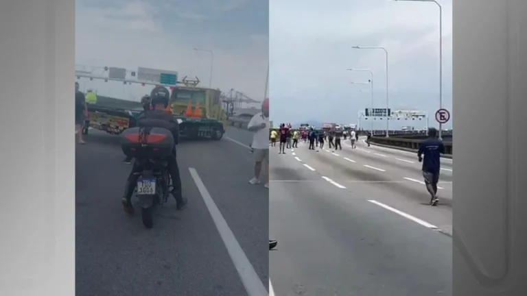 Ponte Rio-Niterói é interditada após homem invadir pista