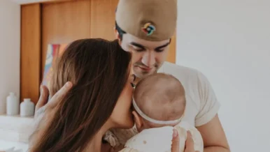 Jade Magalhães celebra 1 ano da filha com Luan Santana