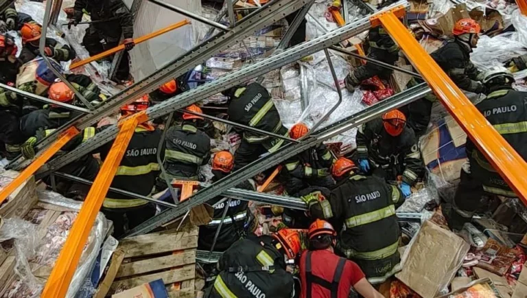 Operador de empilhadeira é esmagado ao derrubar 80 toneladas de congelados