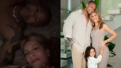 Leo Santana diz que sente os mesmos sintomas da esposa grávida