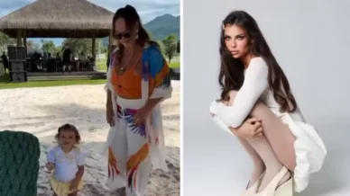 Mãe de Neymar é detonada após convidar modelo com quem o filho teve uma filha