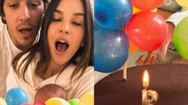 Mariana Rios comemora primeiro mês do filho com festinha intimista; veja as fotos