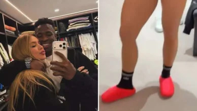 Virginia ganha chinelo caríssimo que 