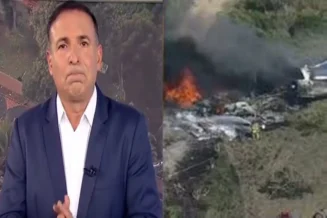 Reinaldo Gottino entra ao vivo e comunica queda de avião com deputado e diversos mortos