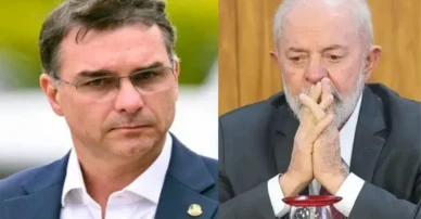 Lula não tem motivos para sorrir, após resultado de pesquisa eleitoral contra Flávio Bolsonaro