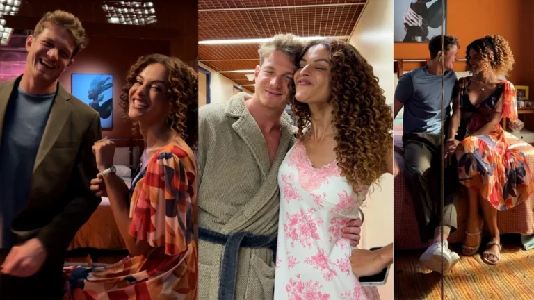 Veja os bastidores da primeira noite de Viviane e Leonardo em Três Graças