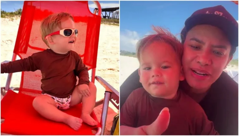Zé Felipe mostra filhos curtindo praia no Rio de Janeiro; veja