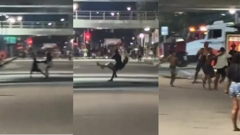 Vídeos mostram arrastões contra turistas em bloco no RJ; três foram presos